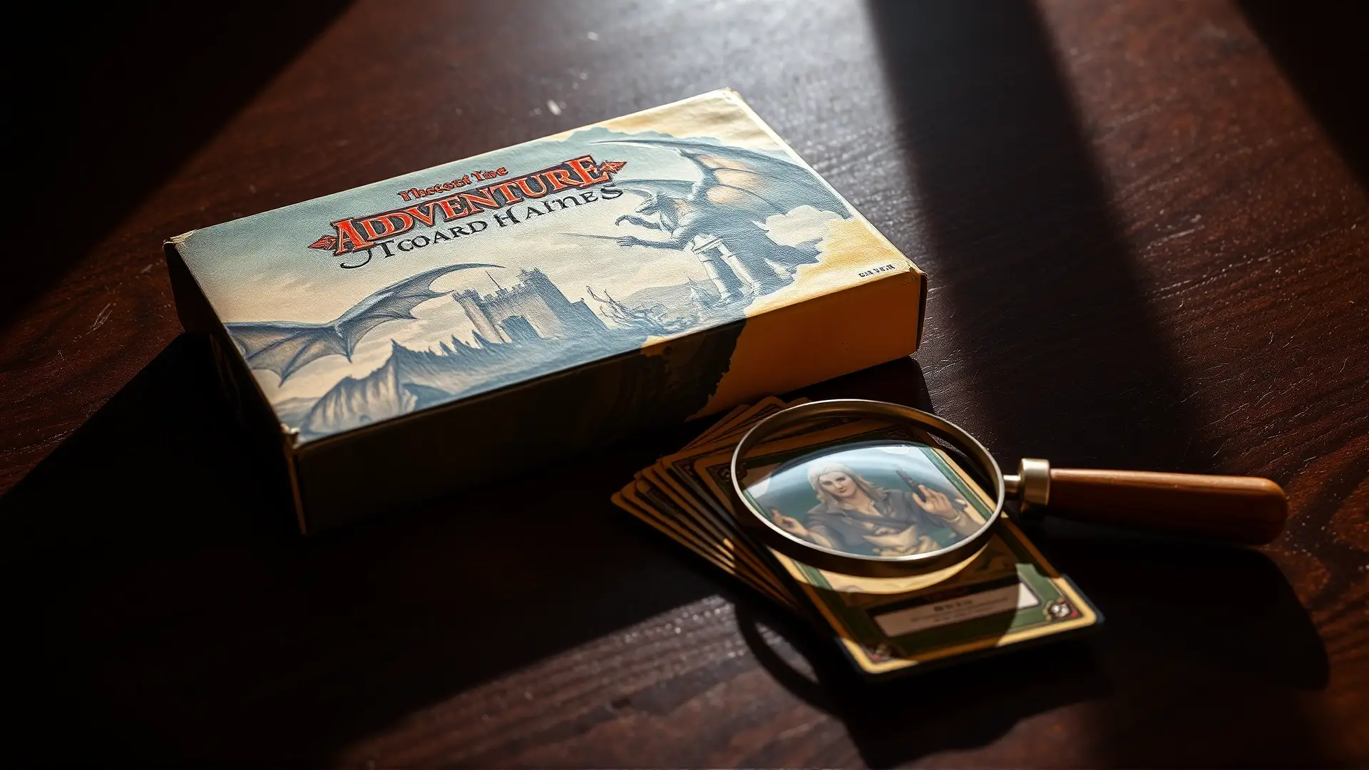 Juego antiguo, desgastado, bellamente iluminado y detallado