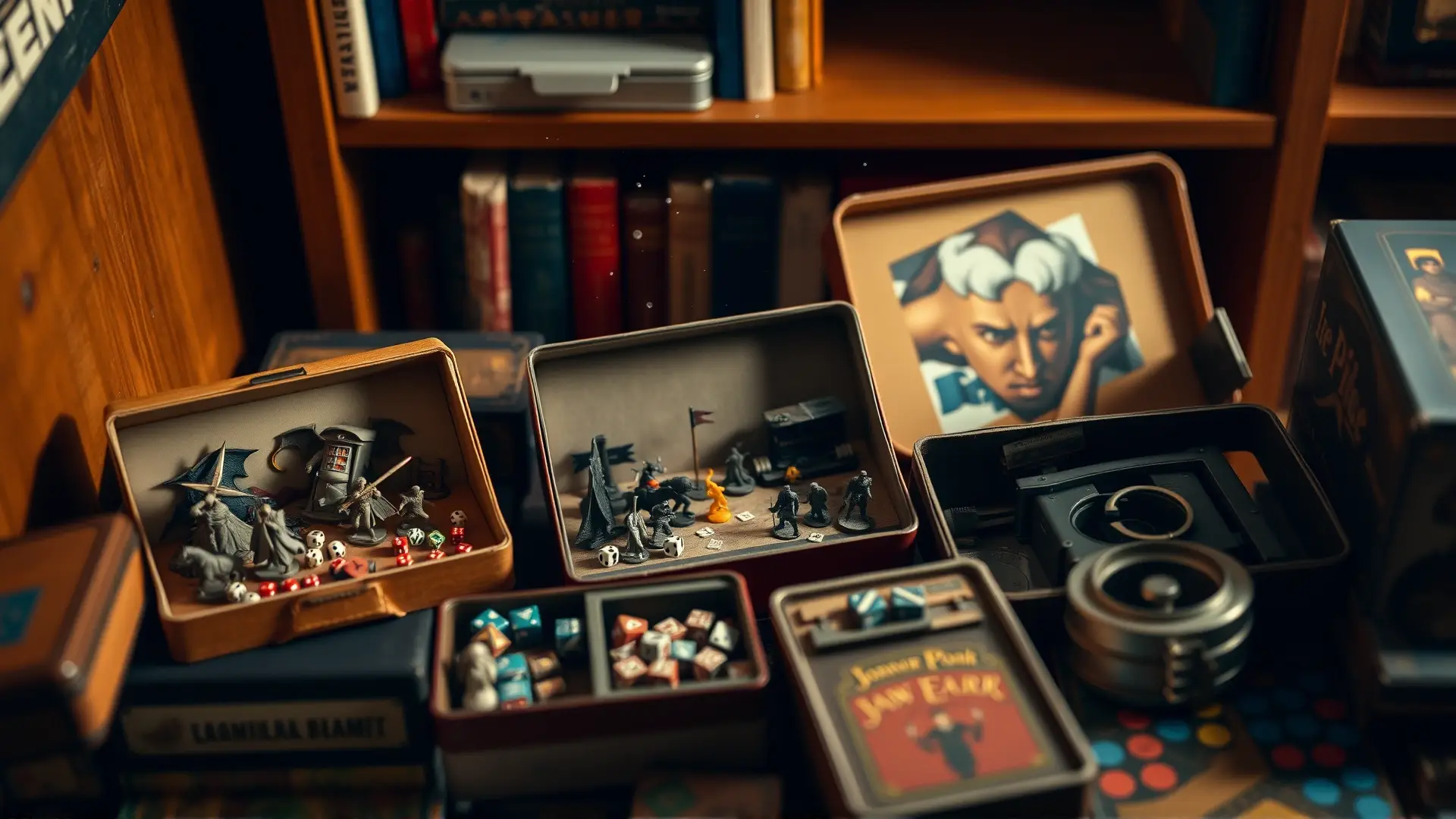 Juegos de mesa antiguos y modernos, ordenados