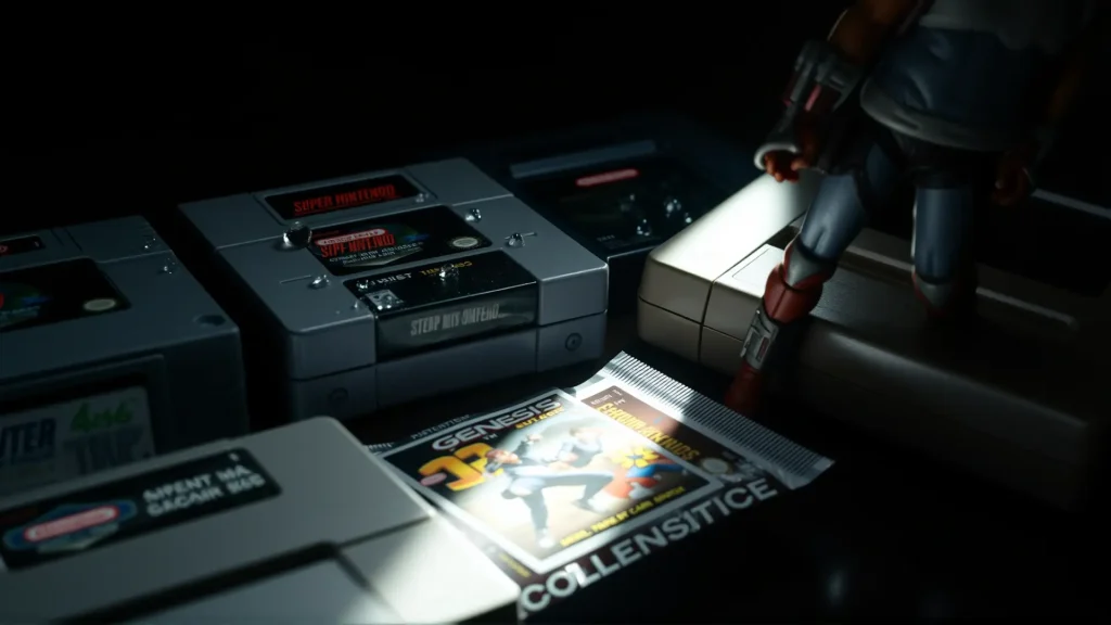 Colección retro de videojuegos