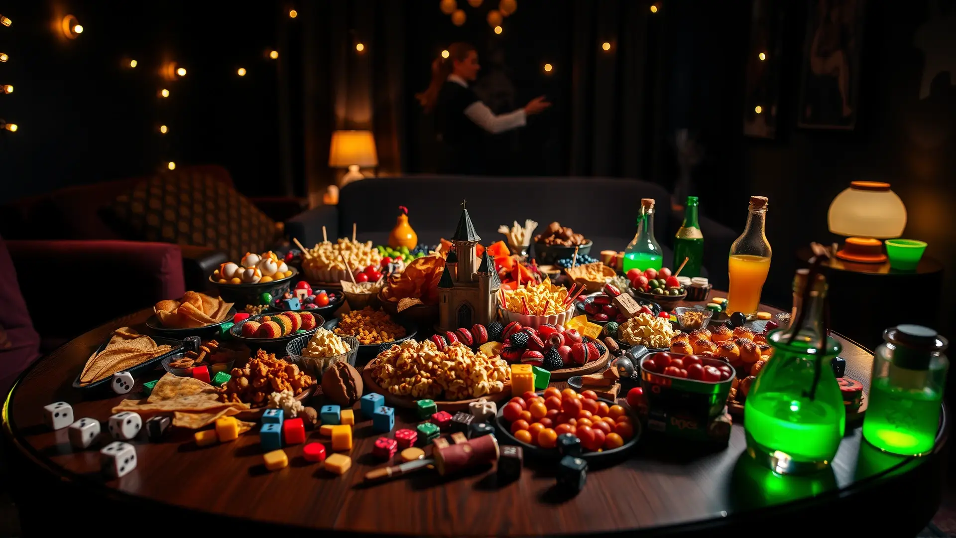 Una sala de juegos vibrante y acogedora