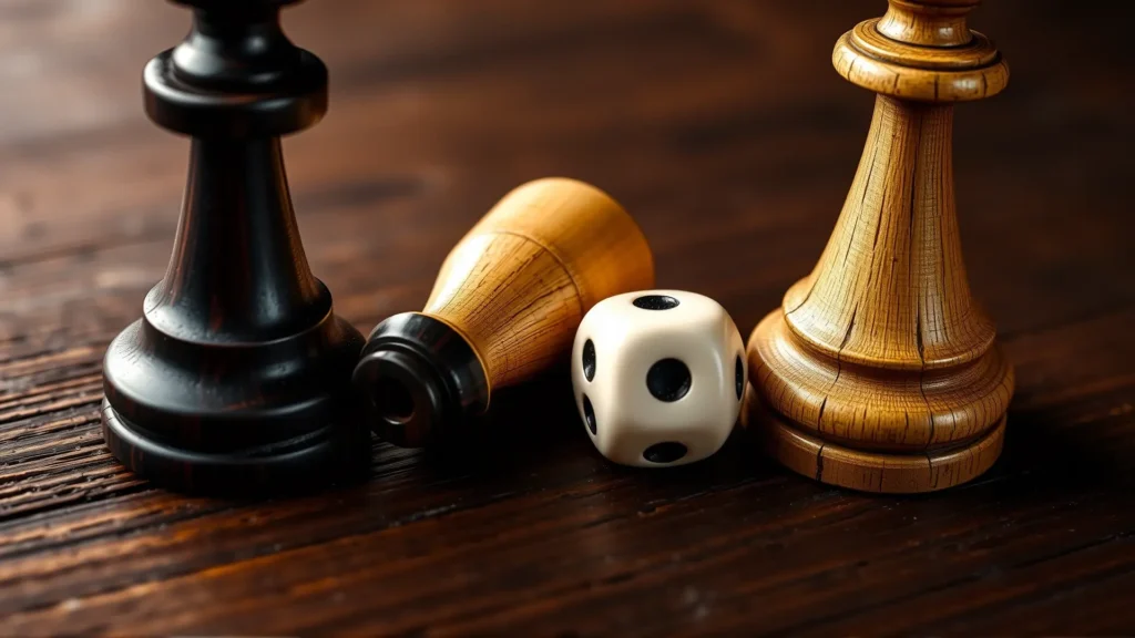 Piezas de juego antiguas