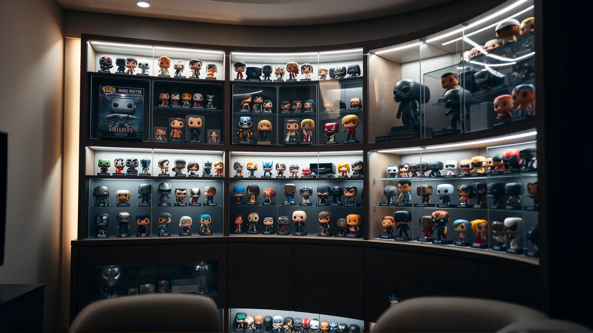 Colección Funko Pop! exhibida con esmero