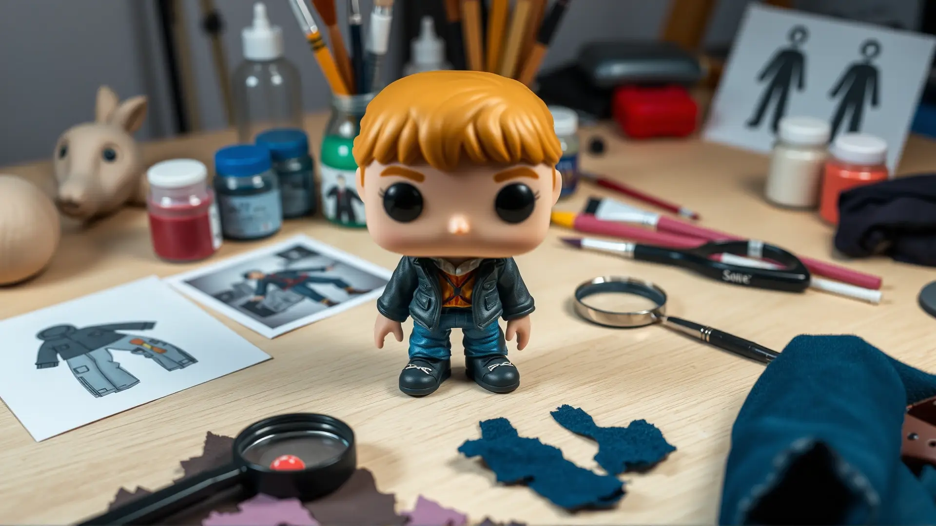 Creación artística de figura personalizable en proceso