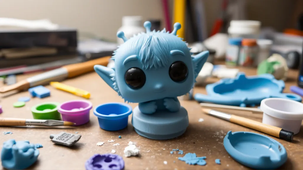 Alien Funko Pop en proceso de creación