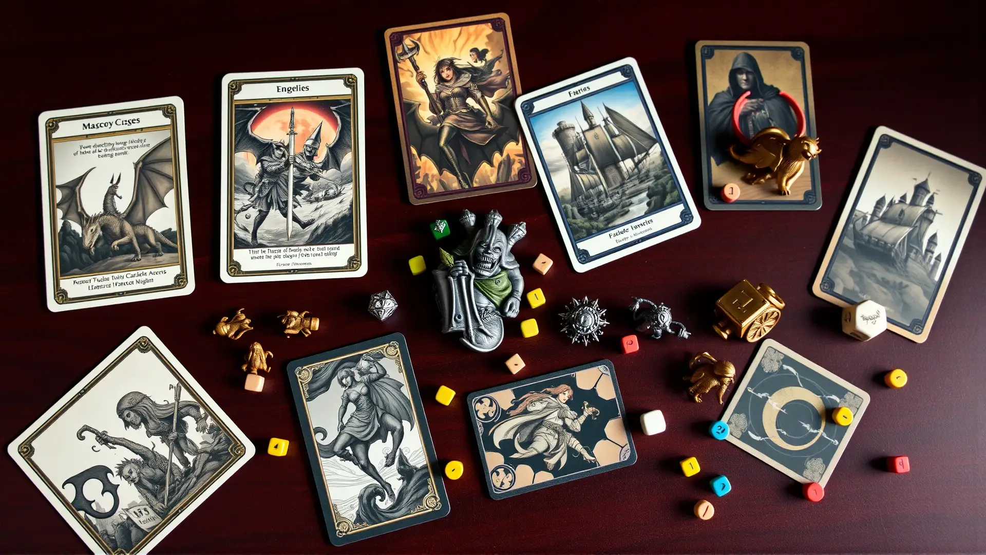 Juegos de mesa lujosos, detalle fotorealista