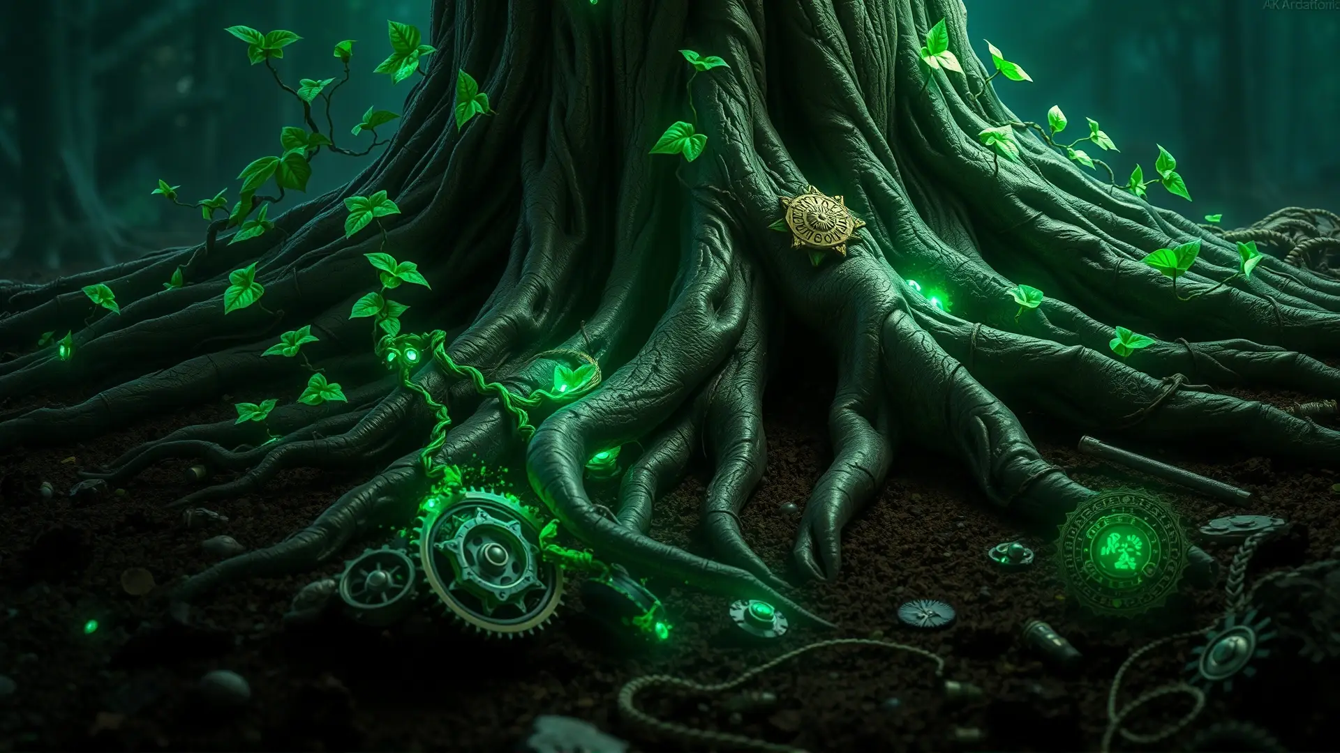 Raíces mágicas y tecnología antigua se fusionan