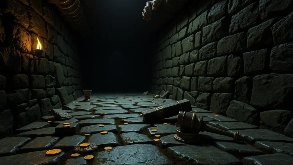 Sótano oscuro y amenazante