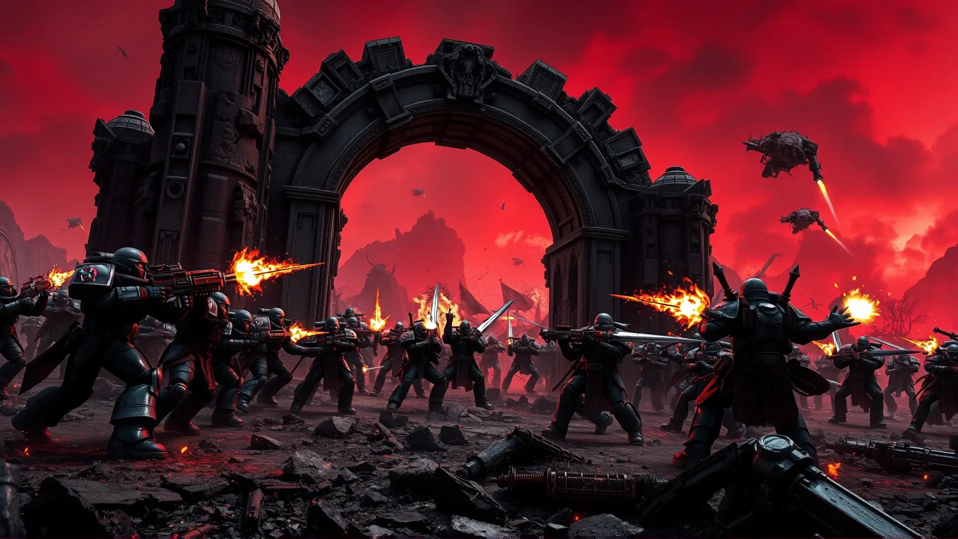 Marines espaciales libran batalla brutal y épica