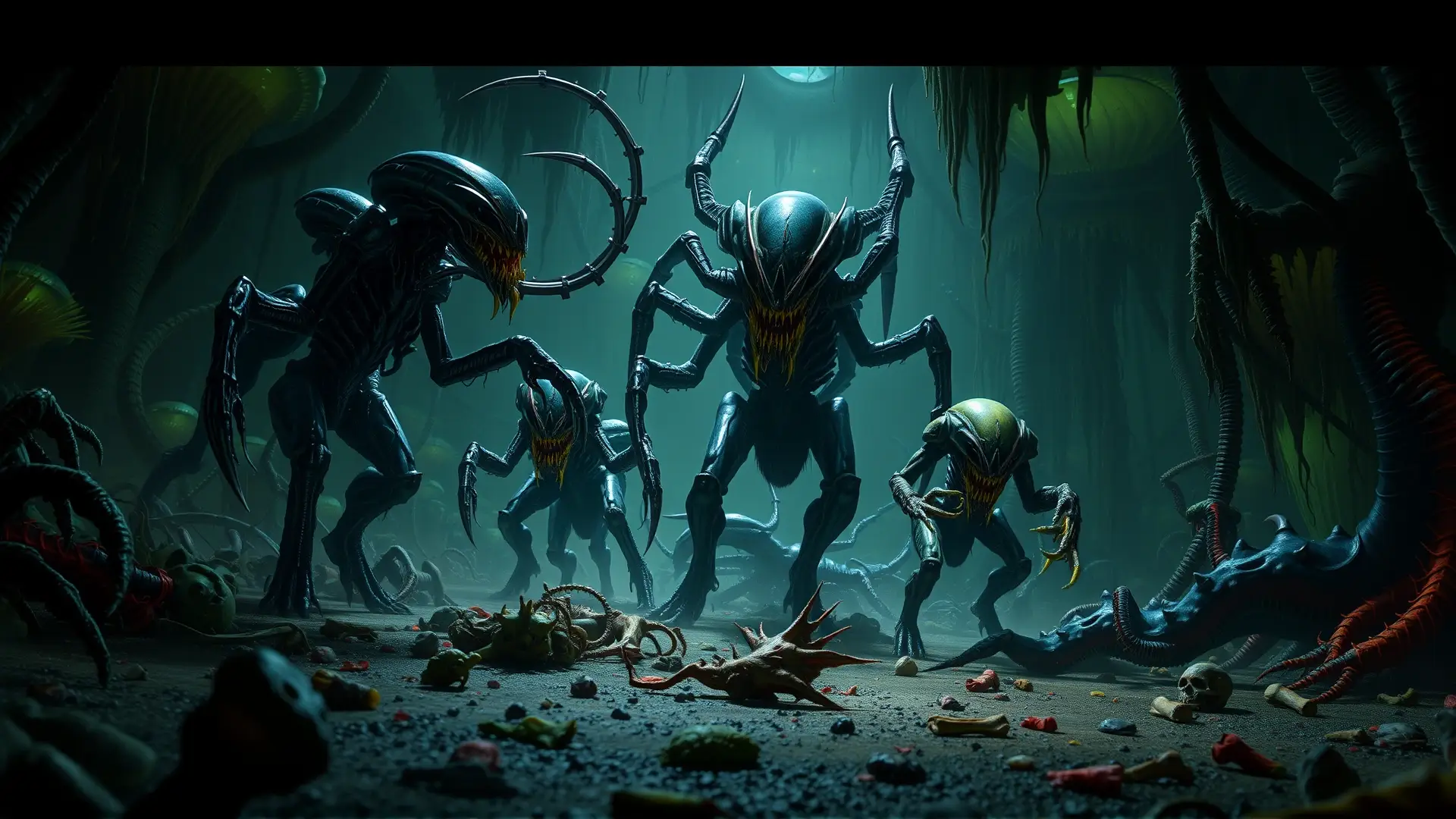 Enjambre Tyranid emerge de jungla alienígena